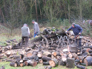 Brennholz für das Backhaus