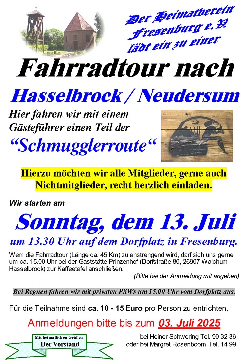 Radtour Schmugglerroute 2025